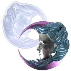 Moon Girl Silicone Mold for Wall Hanging Ornament
