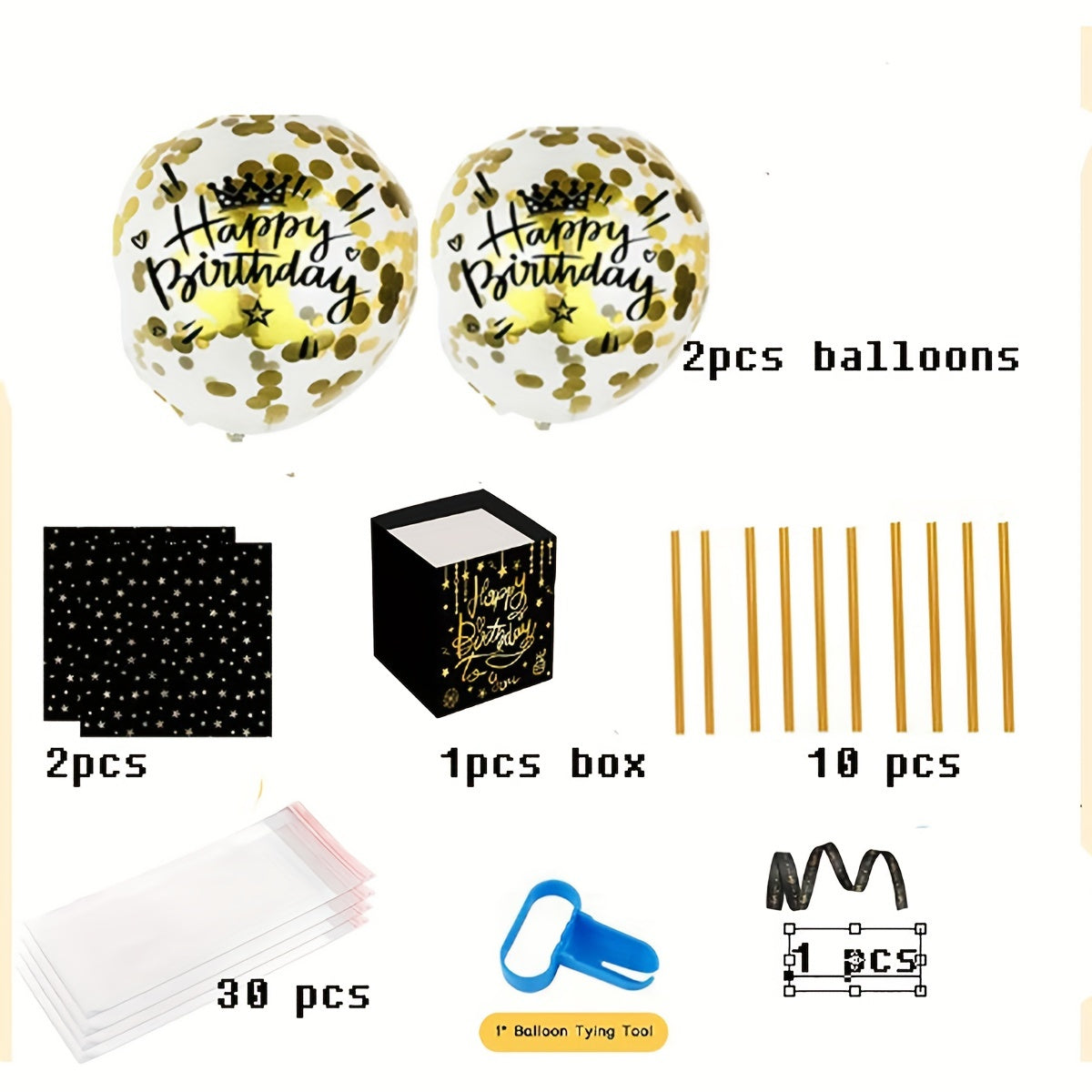 Cash Balloon Draw Money Box Happy Birthday Party Supplies