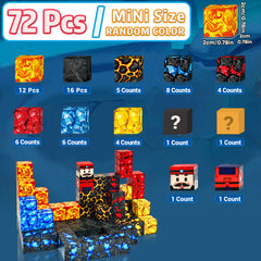Magnetic Building Blocks Miner for Kids Toys STME Puzzle Imagination Toy