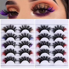 5 Pairs Fluffy Natural Mink False Eyelashes