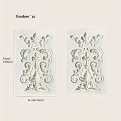 1pc Vintage Flower Random Silicone Mold European Embossed Craft Silicone Mold