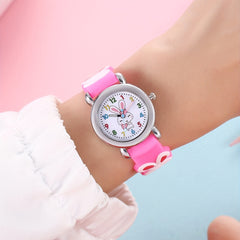 Girls Rabbit Pattern Watch Gift For Kids