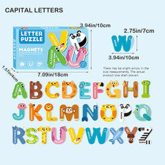 Magnetic Puzzle Stickers Set Letters Numbers Fruits Perfect Gift
