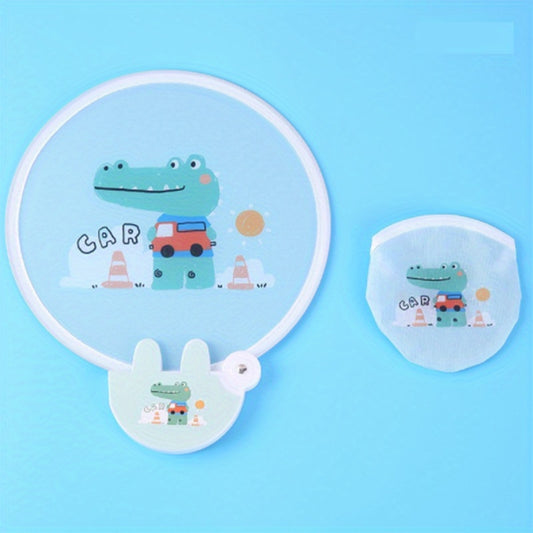 Mini Cartoon Round Fan Portable Handheld Fan