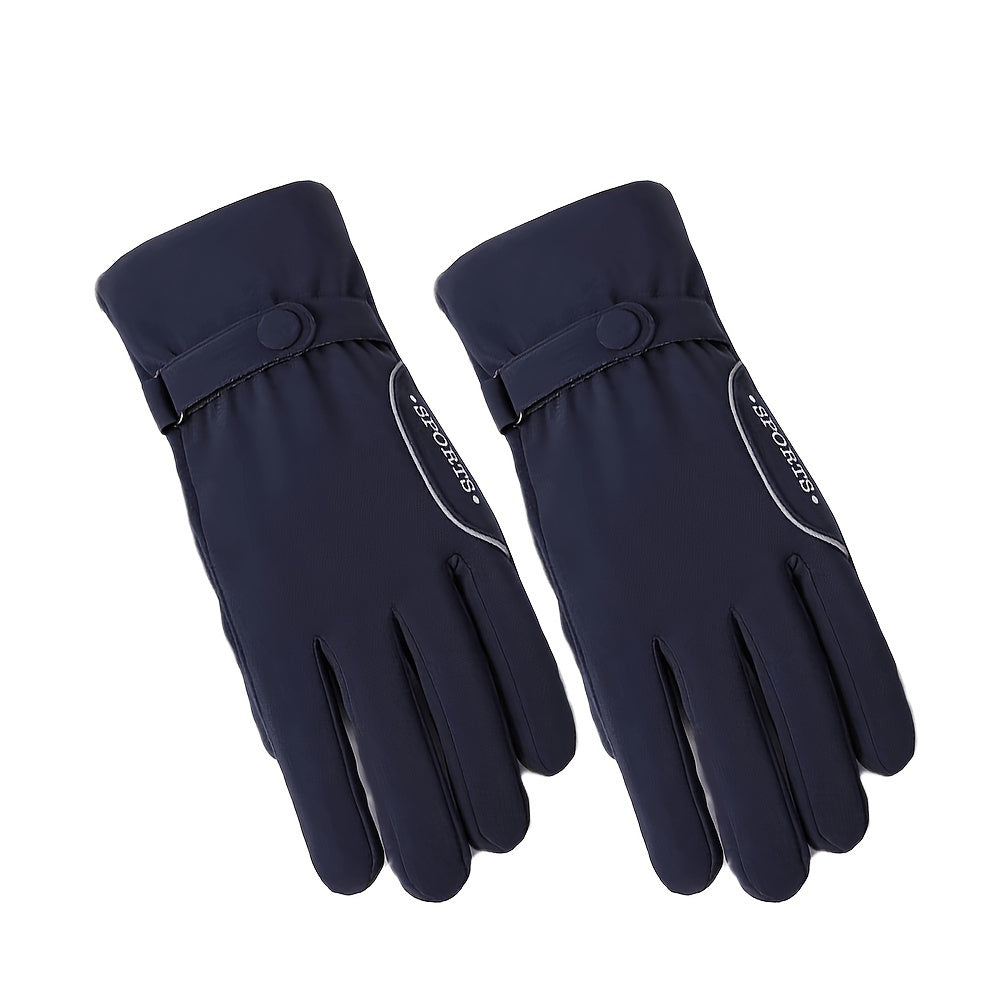 Winter Outdoor Gloves Windproof Waterproof With Adjustable Buckle