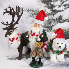 20pcs Mini Christmas Hat and Scarf Set for Wine Bottle Cover