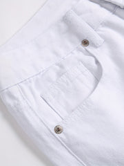 Men's Classic Cotton Denim Shorts for Summer