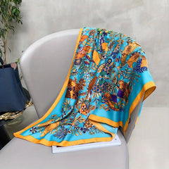 Silk Scarf 88 9 CmSquare Scarf Satin Silky Headband Retro Scarf