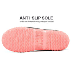 Waterproof Round Toe Rain Boots Non Slip Mid Calf Rubber Water Shoes