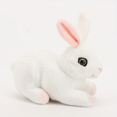 Realistic Rabbits Plush Toy Lifelike Animal Bunny Simulation Gift