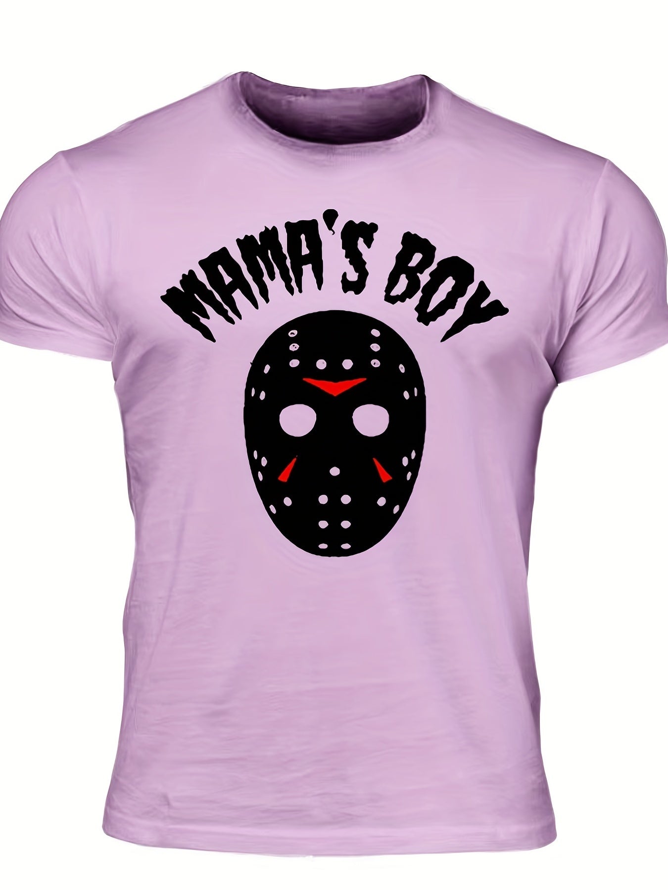 Men's Mama's Boy Print T shirt Crew Neck Tee Men's Clothing For Summer
