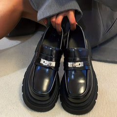 Women's Platform Loafers Soft Sole Slip On Shoes