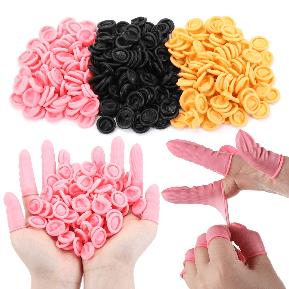 100g Disposable Non-slip Finger Cover Fingertips Protector Gloves