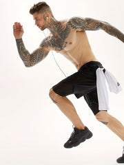 Men's Double Layer Sports Shorts With Inner Pocket for Gym Workout