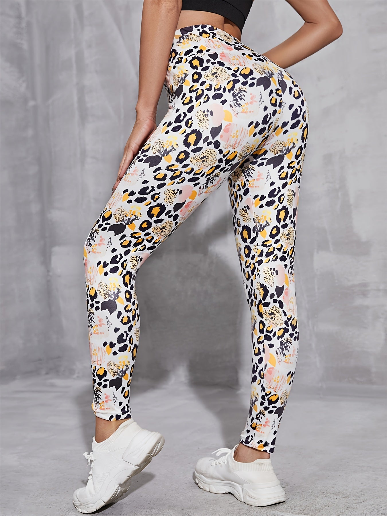 Leopard Print Yoga Leggings High Stretch Fitness Pants