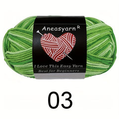 5-strand Fancy Dyed Yarn for DIY Knitting & Crocheting 100m 50g