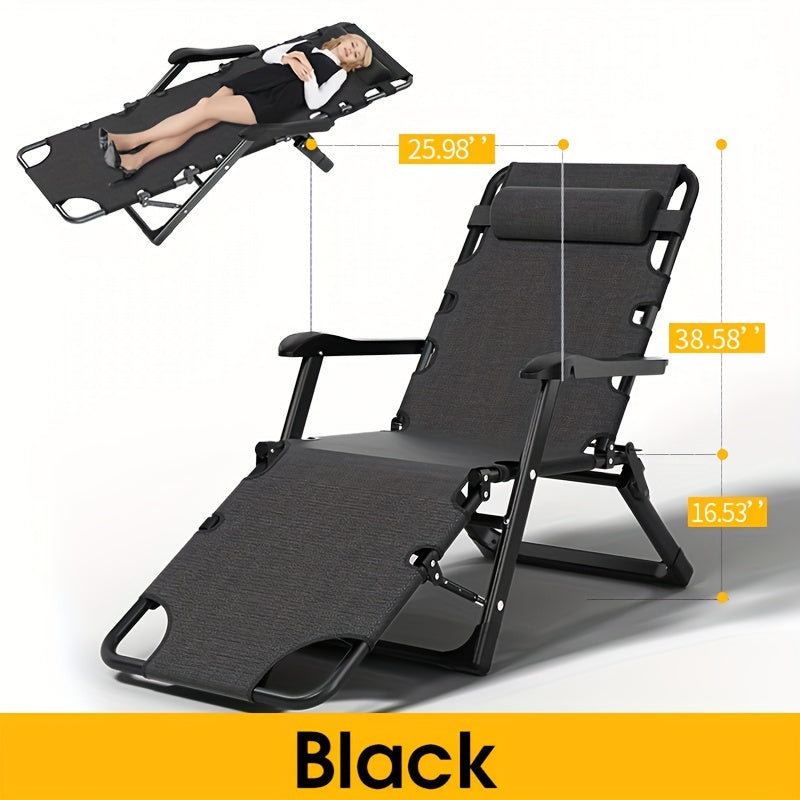 Portable Folding Lounger Chair for Office Home Outdoor Beach