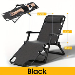 Portable Folding Lounger Chair for Office Home Outdoor Beach