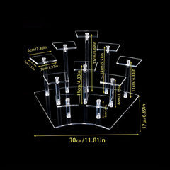 Acrylic Holder Toy Display Rack for Cosmetics Perfume Doll