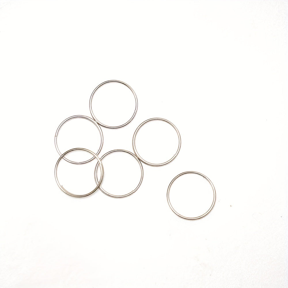 100pcs Silver Plated Metal Keychain Split Rings for Keys