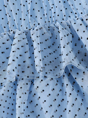 Grace Girls Polka Dots Halter Dress For Party