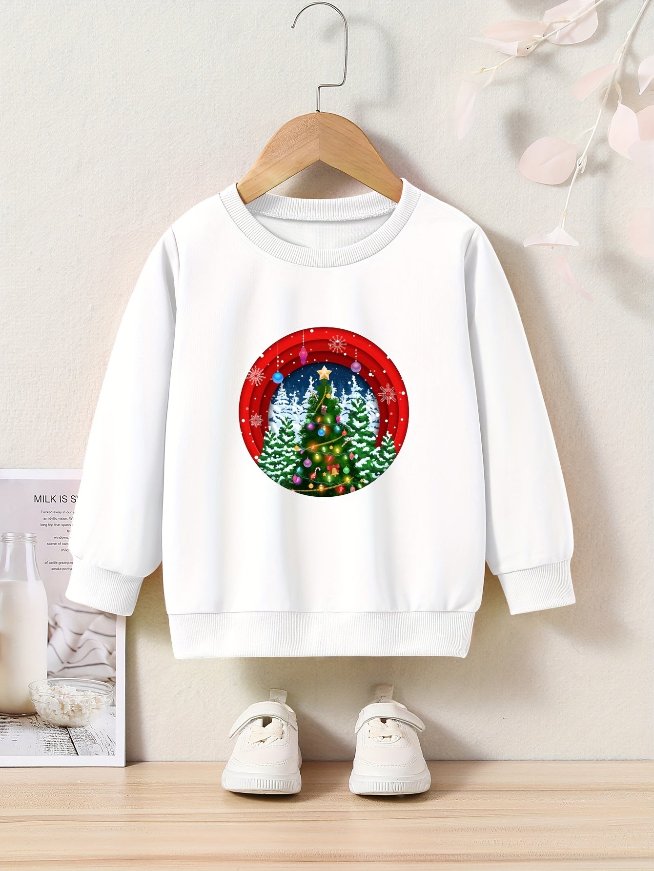 OERYUI Toddler Boys girls Christmas Tree Graphic Cartoon...
