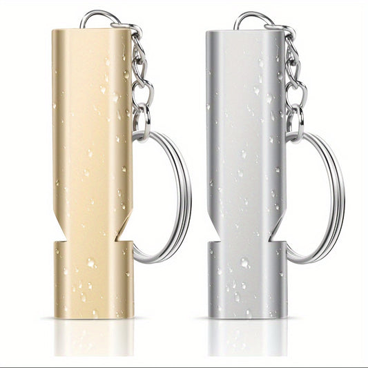 2pcs Emergency Survival Whistles With Lanyard for Outdoor Camping Hiking
