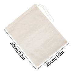 3pcs Reusable Cotton Cloth Bags for Filtered Coffee Nut Milk