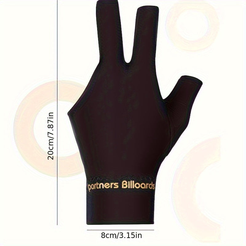 Spandex Snooker Billiard Cue Glove Pool Left Hand Three Finger Gloves