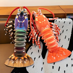 Vibrant 23.6in Realistic Australian Lobster Plush Toy
