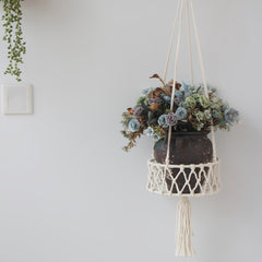 Macrame Plant Hanger Hanging Planter Basket Decorative Flower Pots Holder Stand