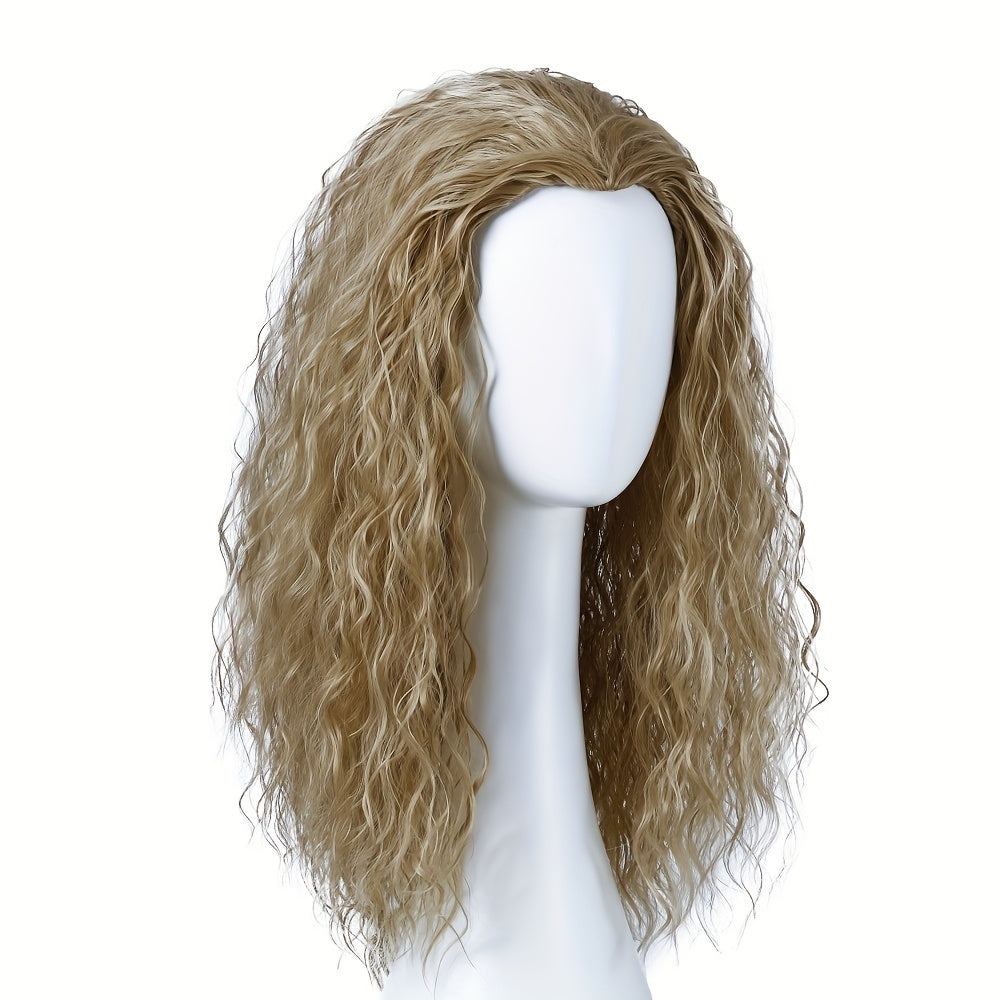 Men's Long Curly Hair Hero Cosplay Wig