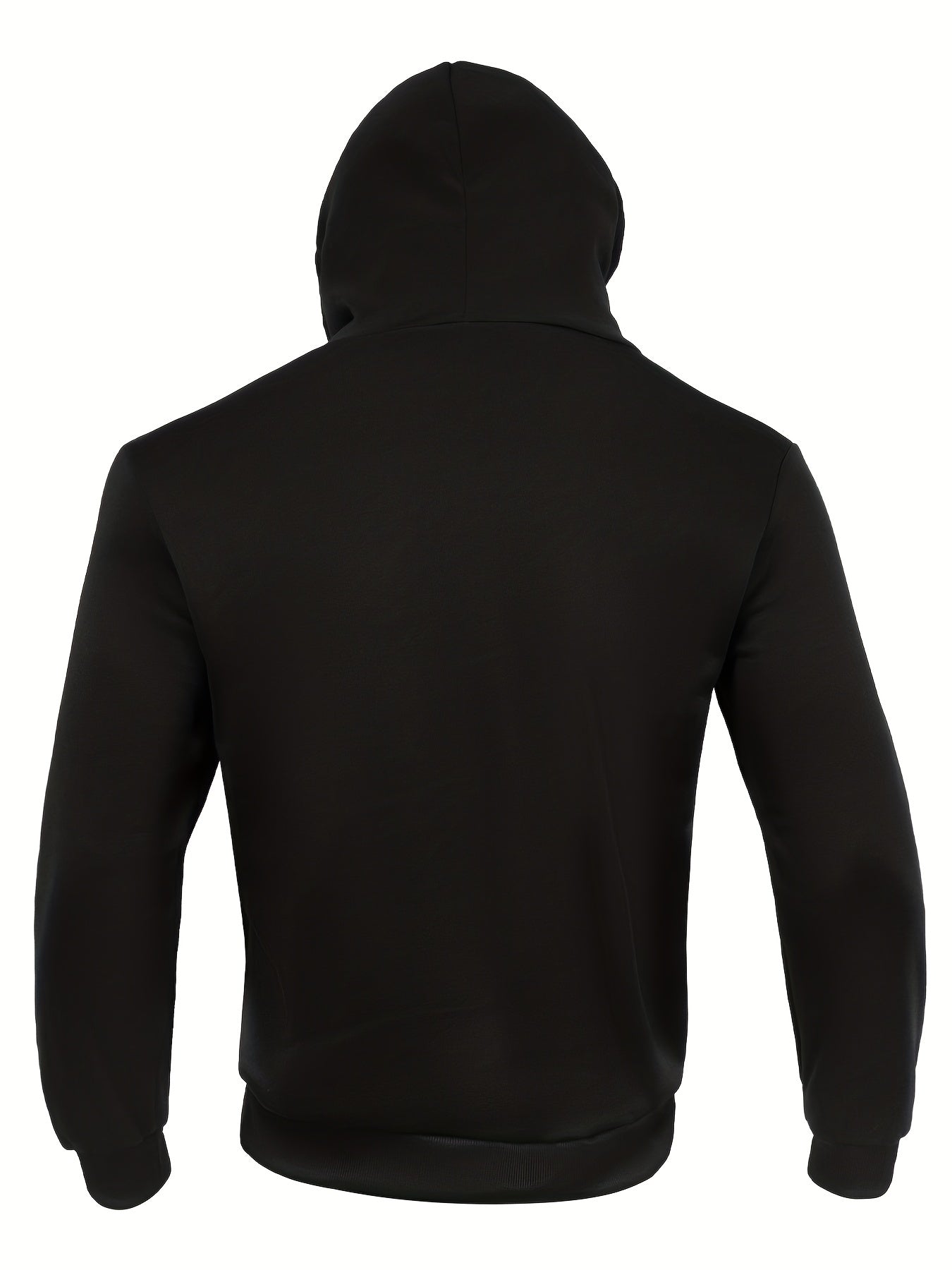 Mens Classic Solid Hoodie Sweatshirt with Kangaroo Pocket