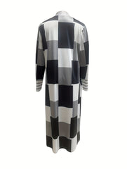 Long Length Knit Cardigan Open Front Sweater