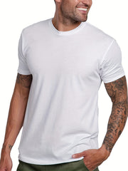 Men's Quick Dry Short Sleeve T-Shirt for Fitness Gym Running Cycling