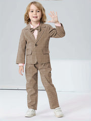 Boys Formal Outfit Blazer Shirt Pants Set