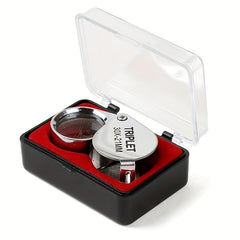 Pocket Folding Magnifying Glass HD 30x High Power Mini Portable Magnifier