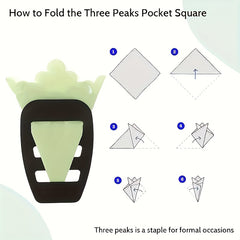 BLOGLANG Men's Pocket Square Holder Organizer Pre Folded Handkerchief Keeper