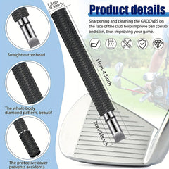 Portable Groove Sharpener Anti Slip for Golf Backspin