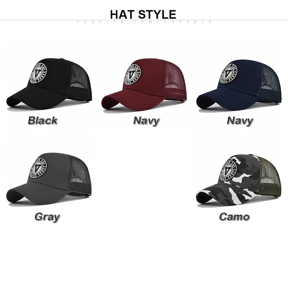 Unisex Retro Baseball Cap Breathable Mesh Cap For Fishing