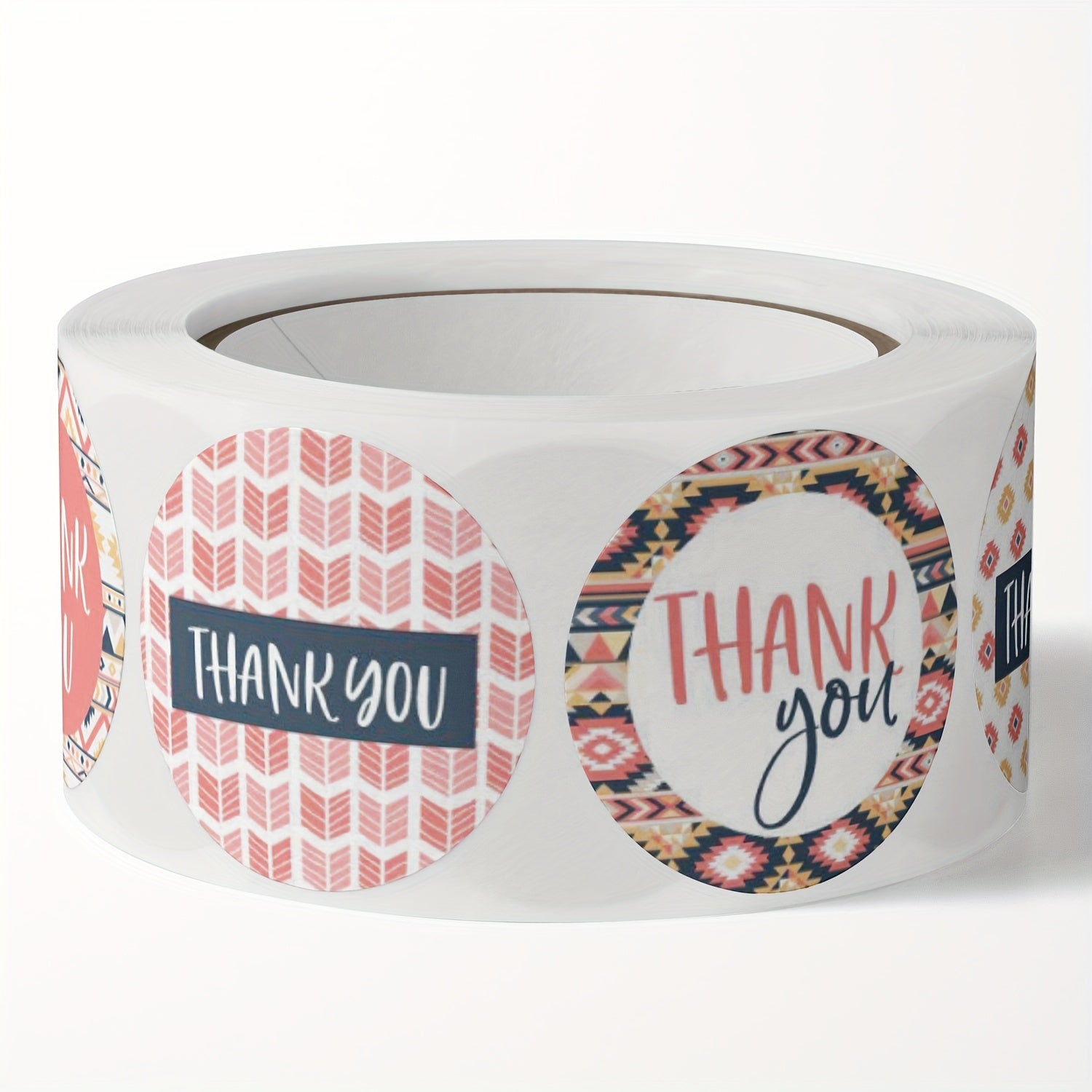 500pcs Thank You Stickers 2.54cm Adhesive Labels for Boutiques & Shops Packaging