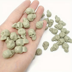 50pcs Halloween Mini Plastic Skull Head for Vase Filler & Decor