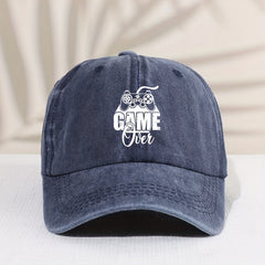 Casual Vintage Game Console Distressed Cap Sun Protection
