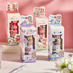 Heart Journal Sticker Tapes Transparent DIY Decorative Stickers