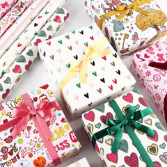 6pcs 50 Christmas Gift Wrapping Paper Holiday Arts Crafts Decorations