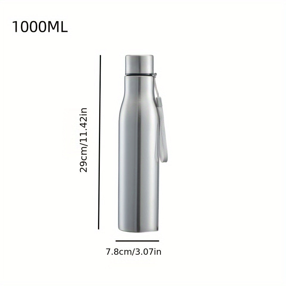 750ml 1000ml Stainless Steel Water Bottle Sports Outdoor Travel Fitness