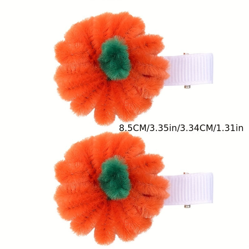 Thanksgiving Party Headwear Turkey Sunflower Flower Hairpin Pumpkin Hair Clip