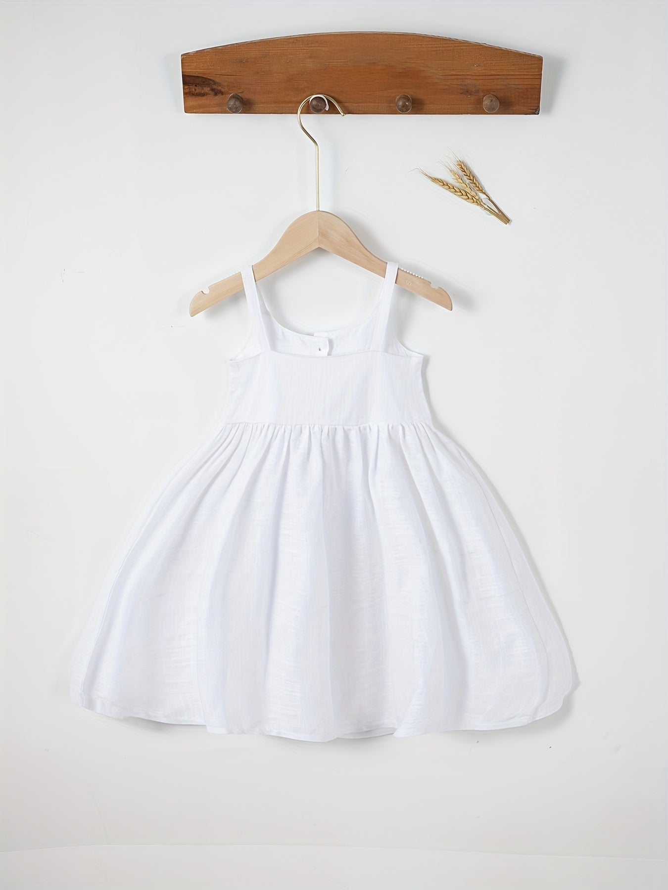 Toddler Baby Girls Cotton Cami Dress Summer Pleated Dress