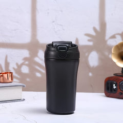 400ml Stainless Steel Water Bottle Portable Leakproof Flip Top Cup