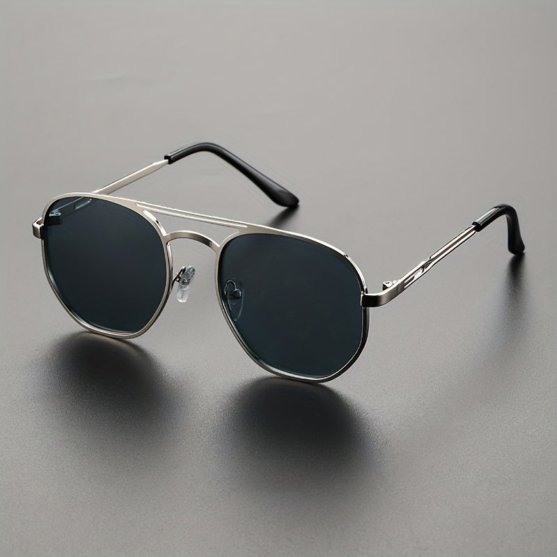 Men's Vintage Double Beam Sunglasses UV Protection